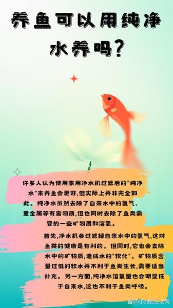 纯净水可以养鱼吗/过滤纯净水可以养鱼吗-第4张图片 纯净水可以养鱼吗/过滤纯净水可以养鱼吗-第4张图片